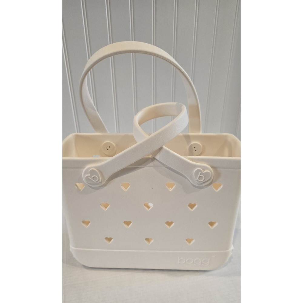 Bogg Baby Boggs Tote Bag Cloud with Hearts 11.5 X 8.5 X 4.5 New Beach - Picture 3 of 12